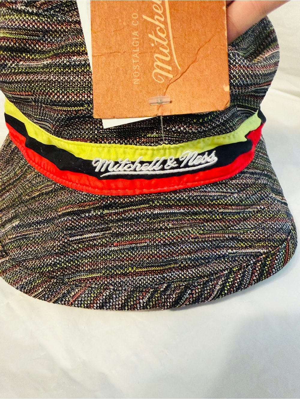 Mitchell & Ness Boston Celtics Space Knit Bucket Hat S/M NBA NWT U264Z - Picture 5 of 7